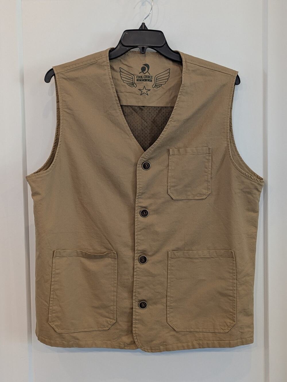 Men's XXL Outdoor Canvas Vest Multi Pocket Fishing Photography Hunting EUC